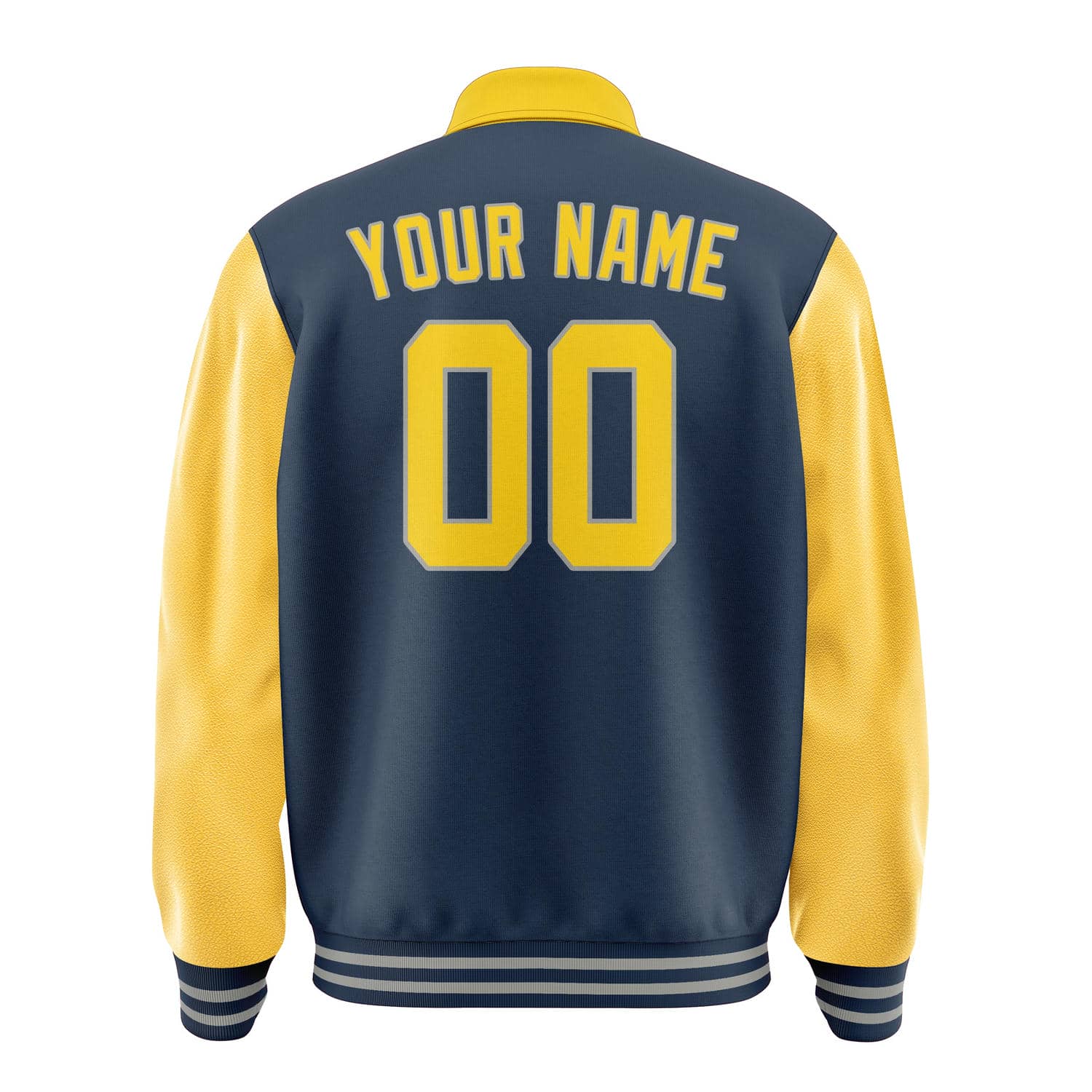 Maßgeschneidertes Marineblau Gold Jacke