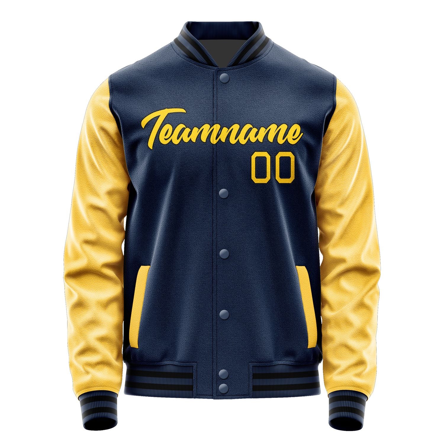 Maßgeschneidertes Marineblau Gold Jacke Ja1010301017B21730