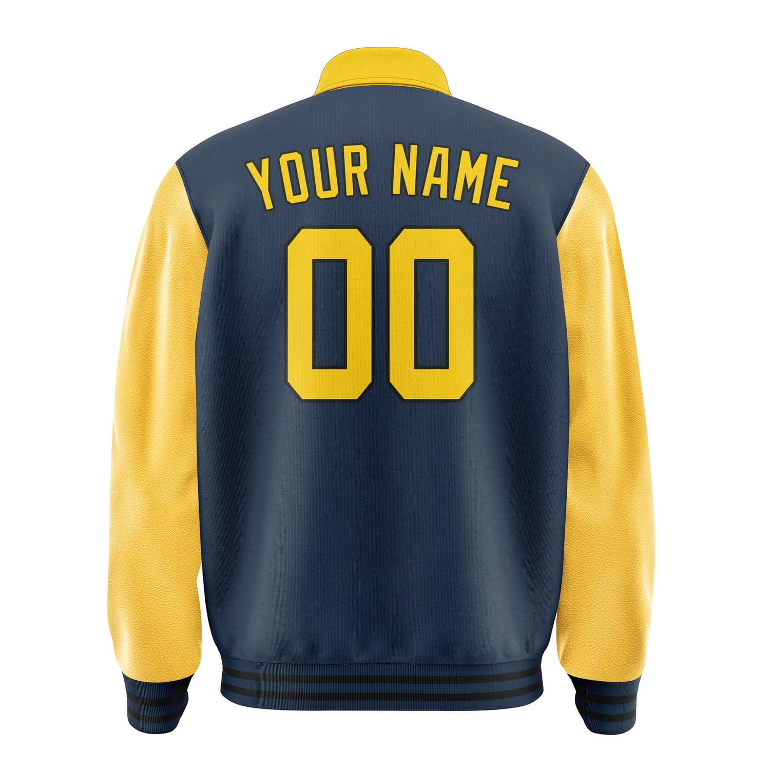 Maßgeschneidertes Marineblau Gold Jacke