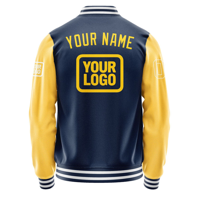 Maßgeschneidertes Marineblau Gold Jacke JA101030101818303018
