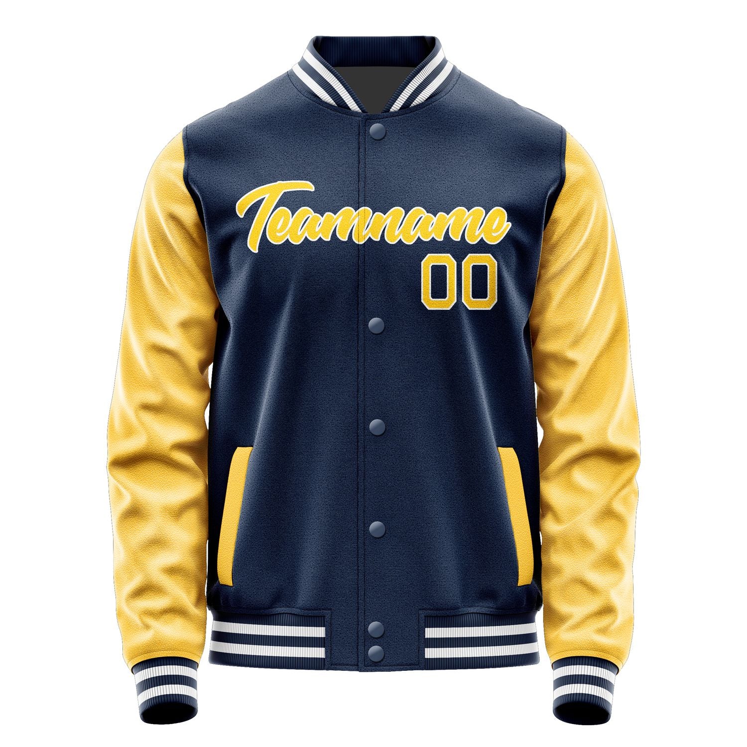 Maßgeschneidertes Marineblau Gold Jacke Ja1010301018B21830