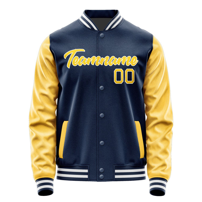 Maßgeschneidertes Marineblau Gold Jacke Ja1010301018B21830