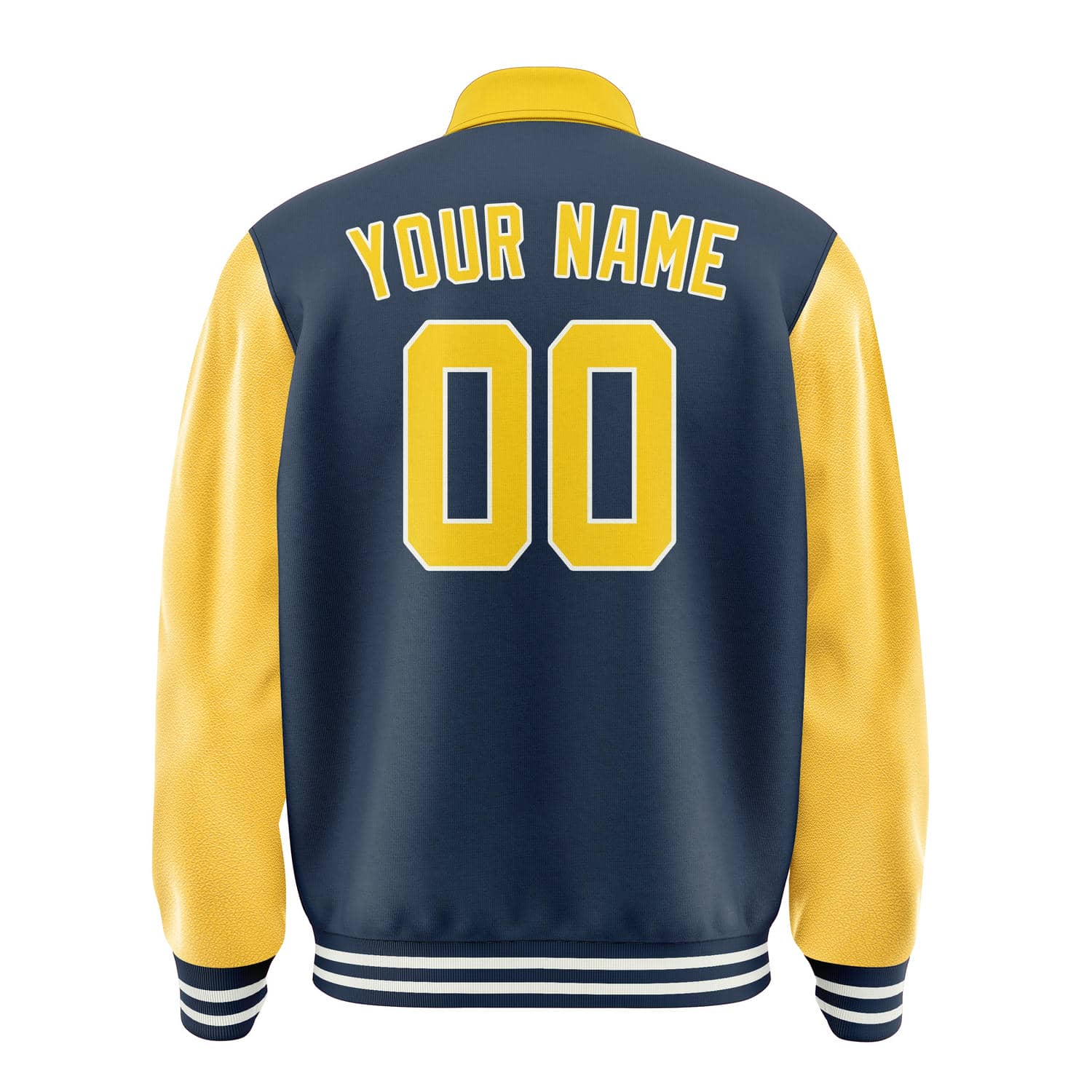 Maßgeschneidertes Marineblau Gold Jacke