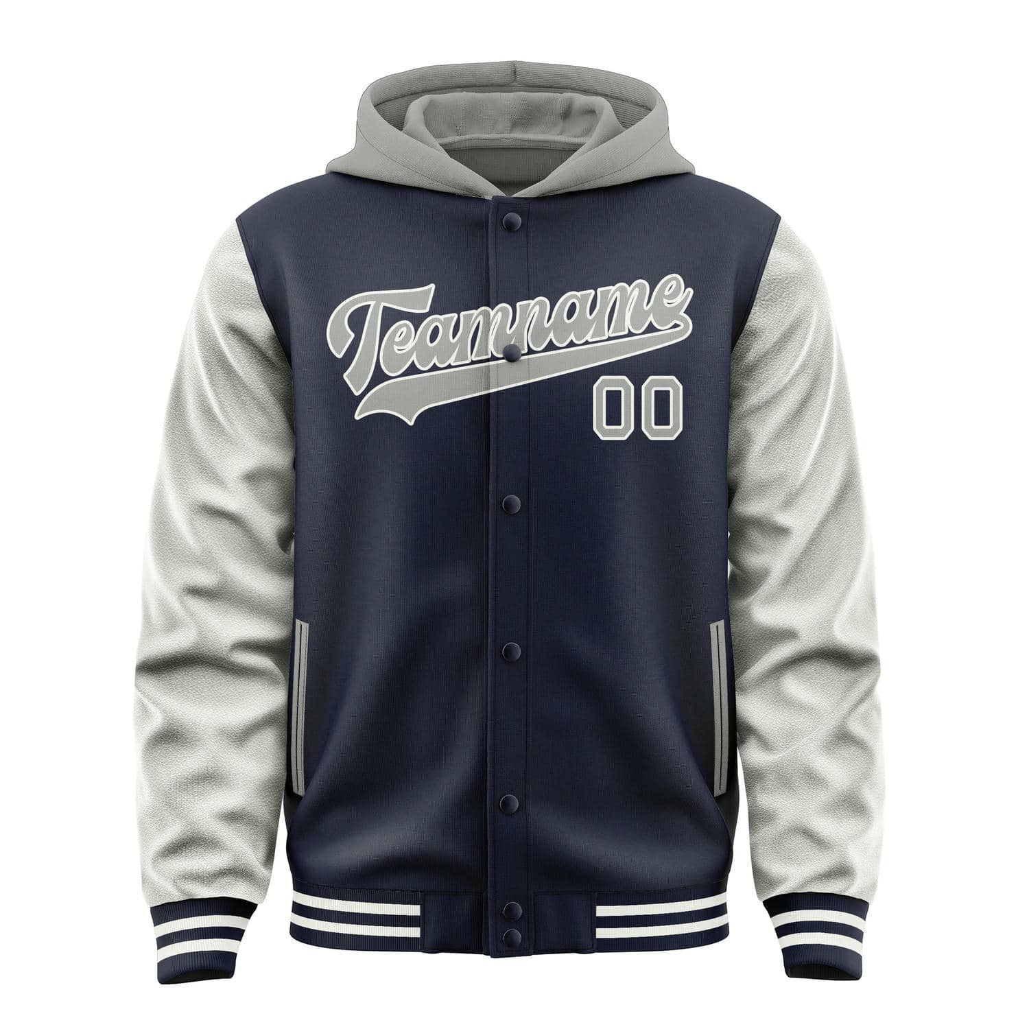 Maßgeschneidertes Stahlblau Grau Jacke
