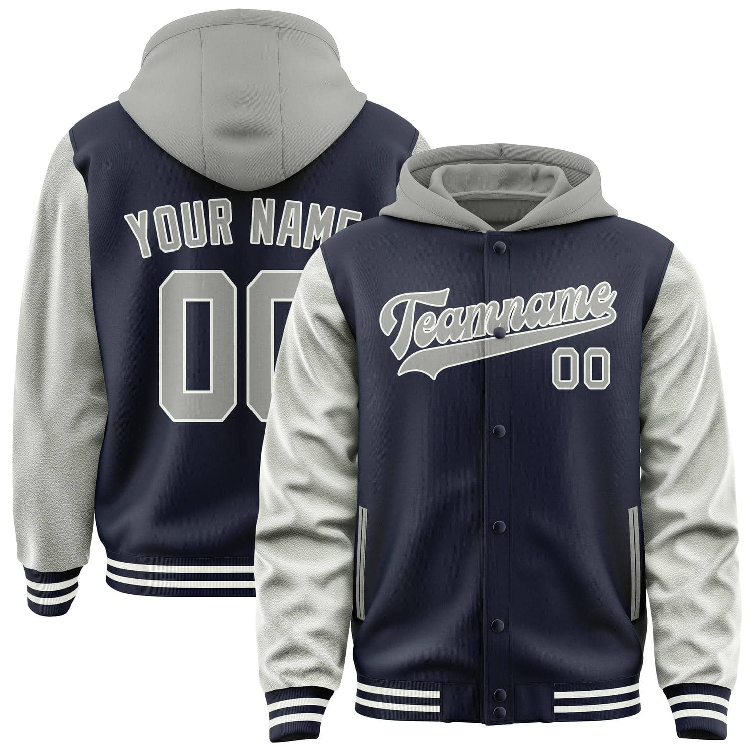 Maßgeschneidertes Stahlblau Grau Jacke JA111104111818040418