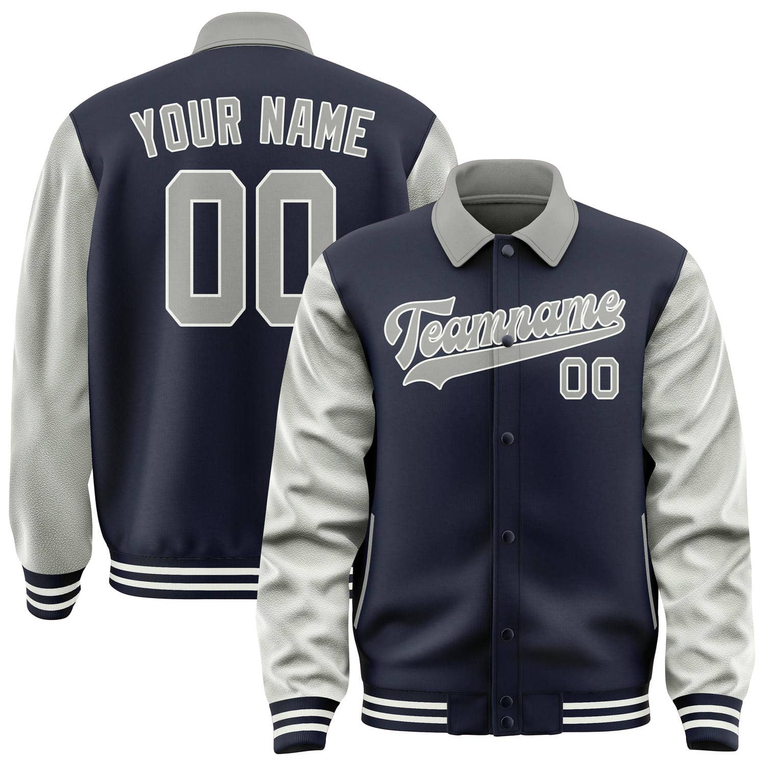 Maßgeschneidertes Stahlblau Grau Jacke JA111104111818040418
