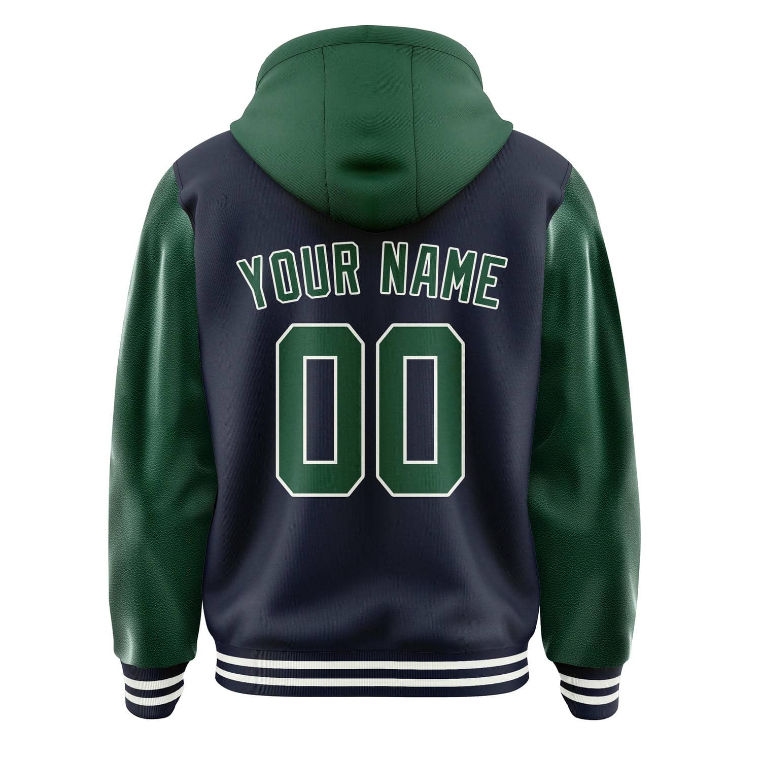 Maßgeschneidertes Stahlblau Moosgrün Jacke