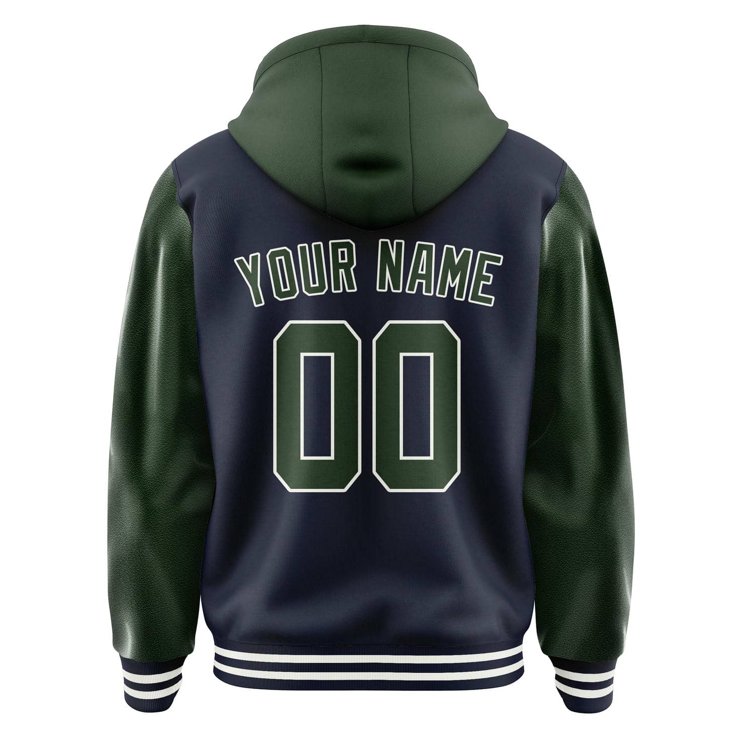 Maßgeschneidertes Stahlblau Tannengrün Jacke