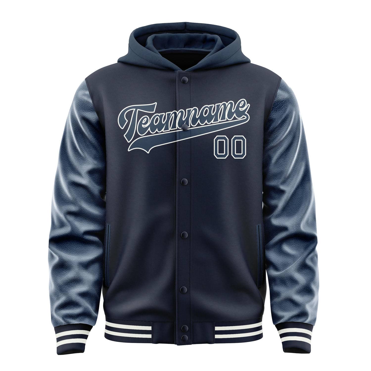 Maßgeschneidertes Stahlblau Marineblau Jacke