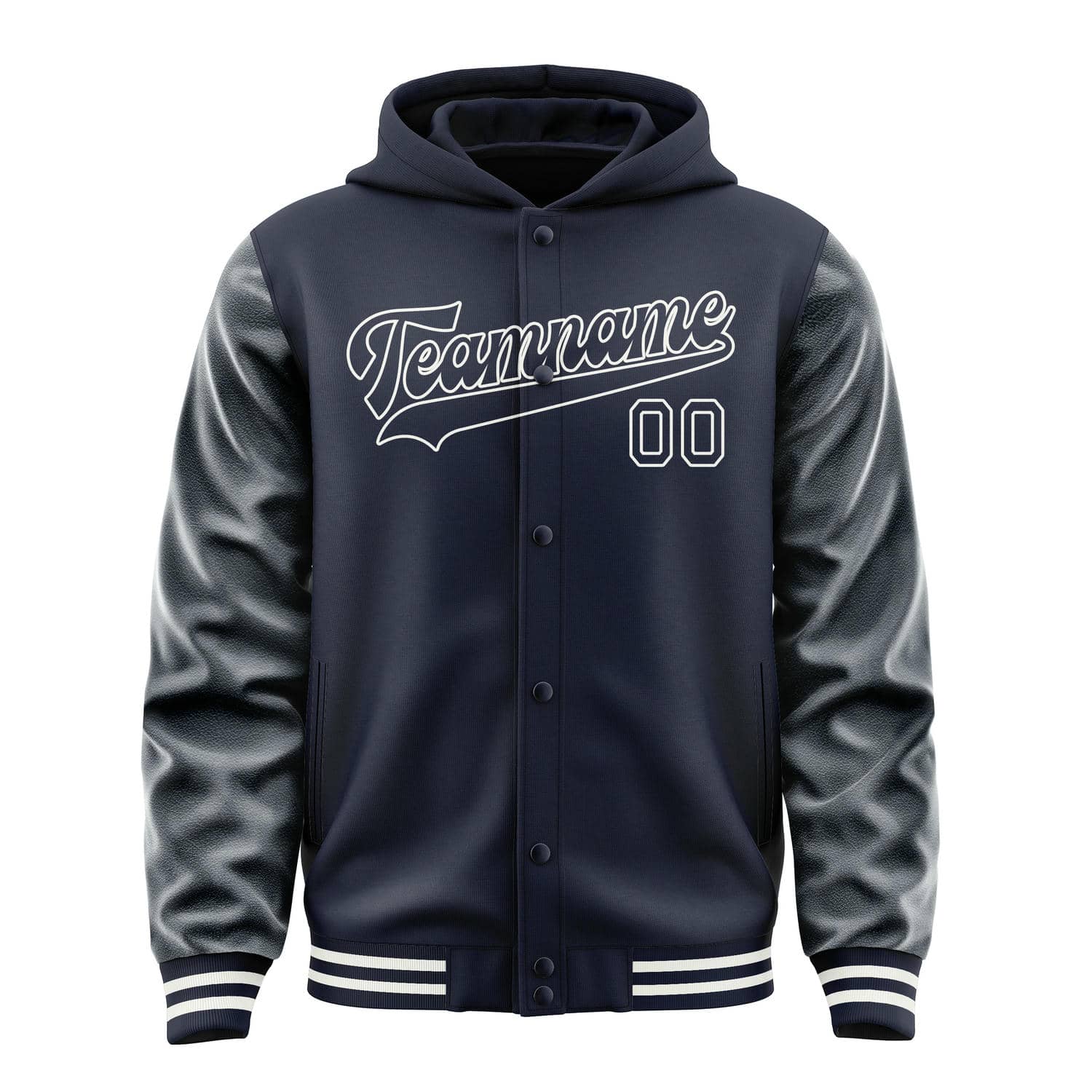 Maßgeschneidertes Stahlblau Stahlblau Jacke