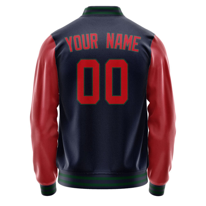 Maßgeschneidertes Stahlblau Rot Jacke JA1111141105B30514