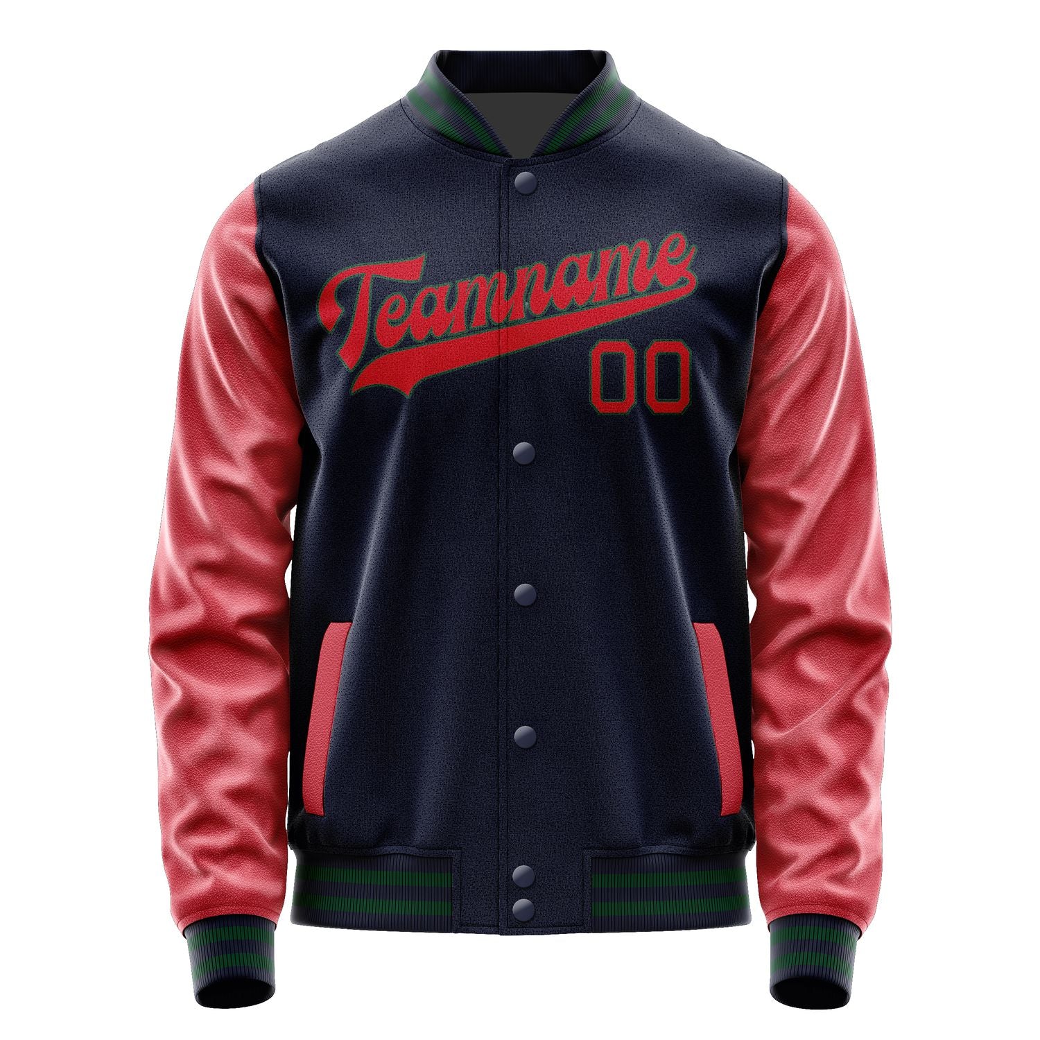 Maßgeschneidertes Stahlblau Rot Jacke JA1111141105B30514