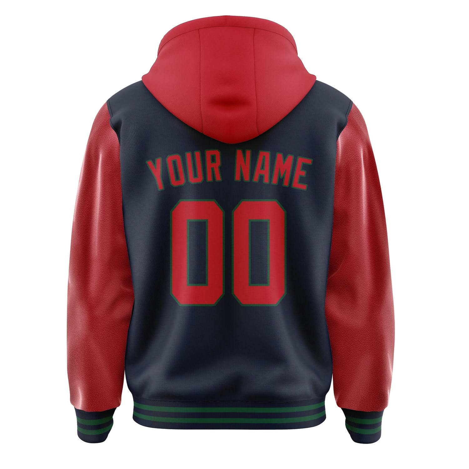 Maßgeschneidertes Stahlblau Rot Jacke