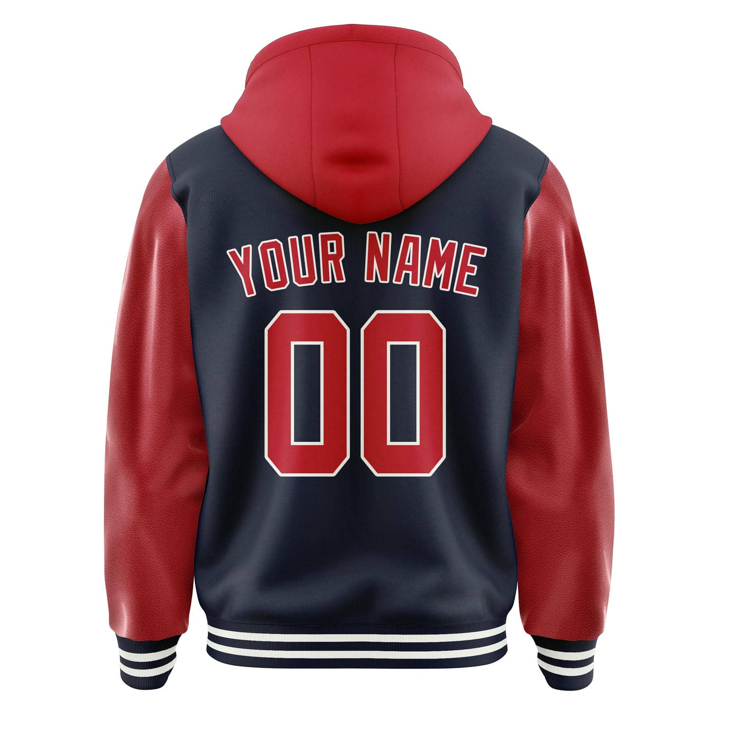 Maßgeschneidertes Stahlblau Rot Jacke