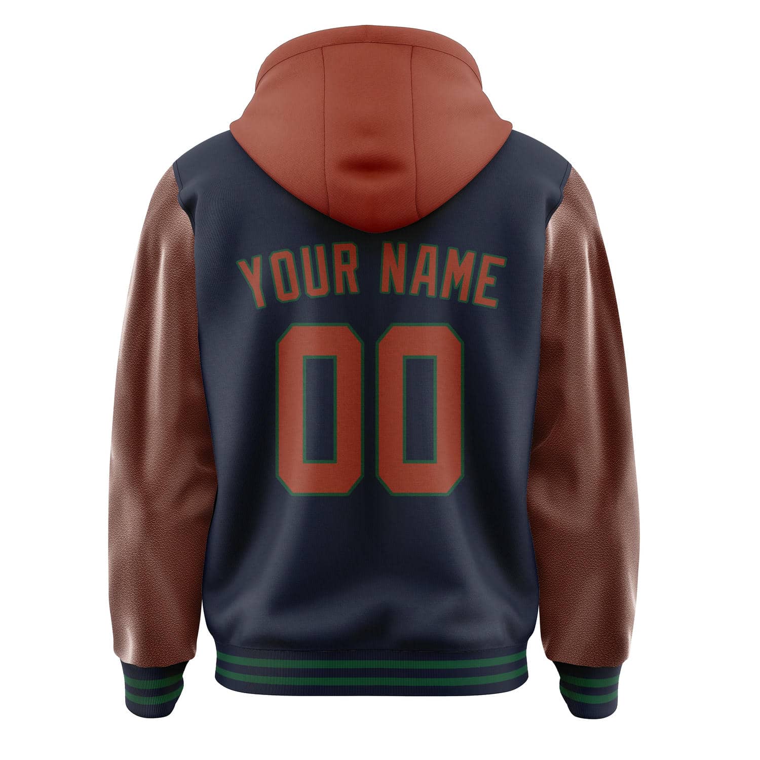 Maßgeschneidertes Stahlblau Korallenrot Jacke