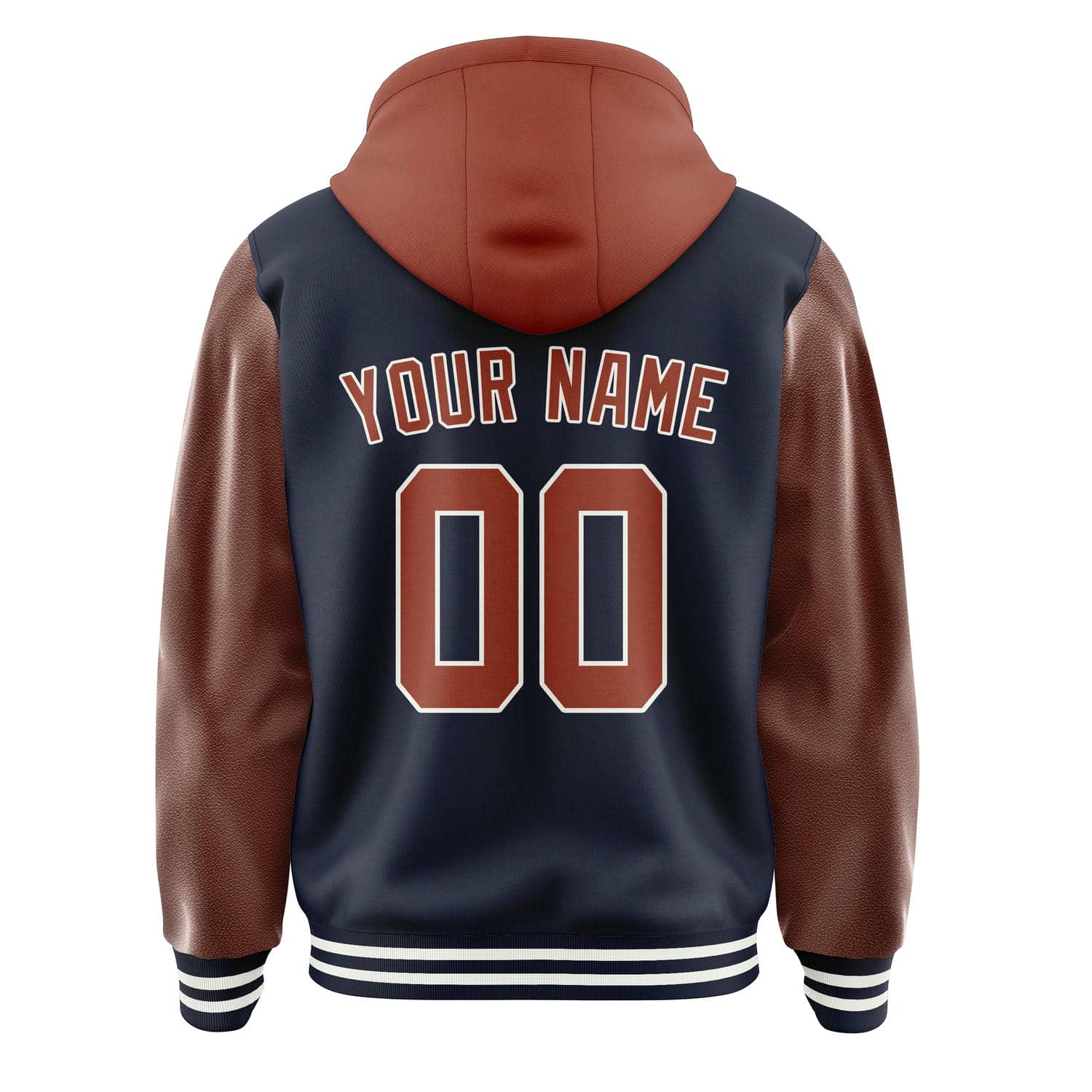 Maßgeschneidertes Stahlblau Korallenrot Jacke