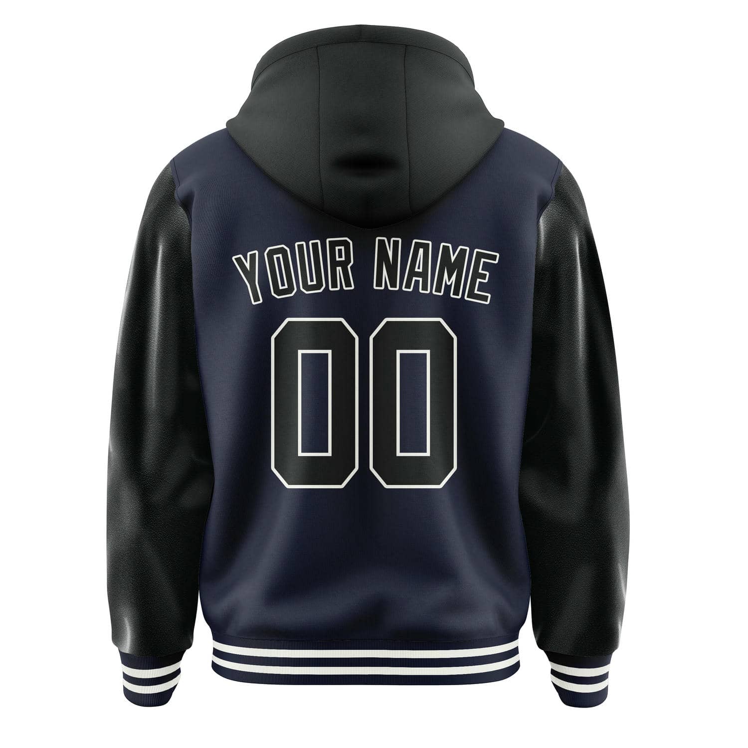 Maßgeschneidertes Stahlblau Schwarz Jacke