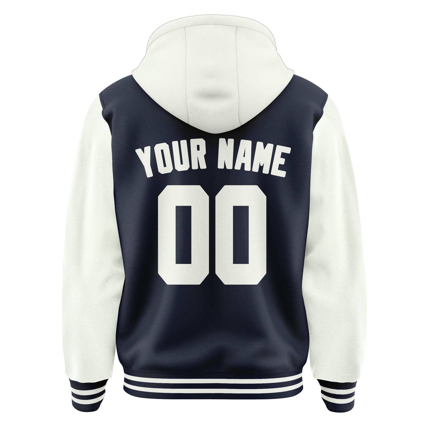 Maßgeschneidertes Stahlblau Weiß Jacke