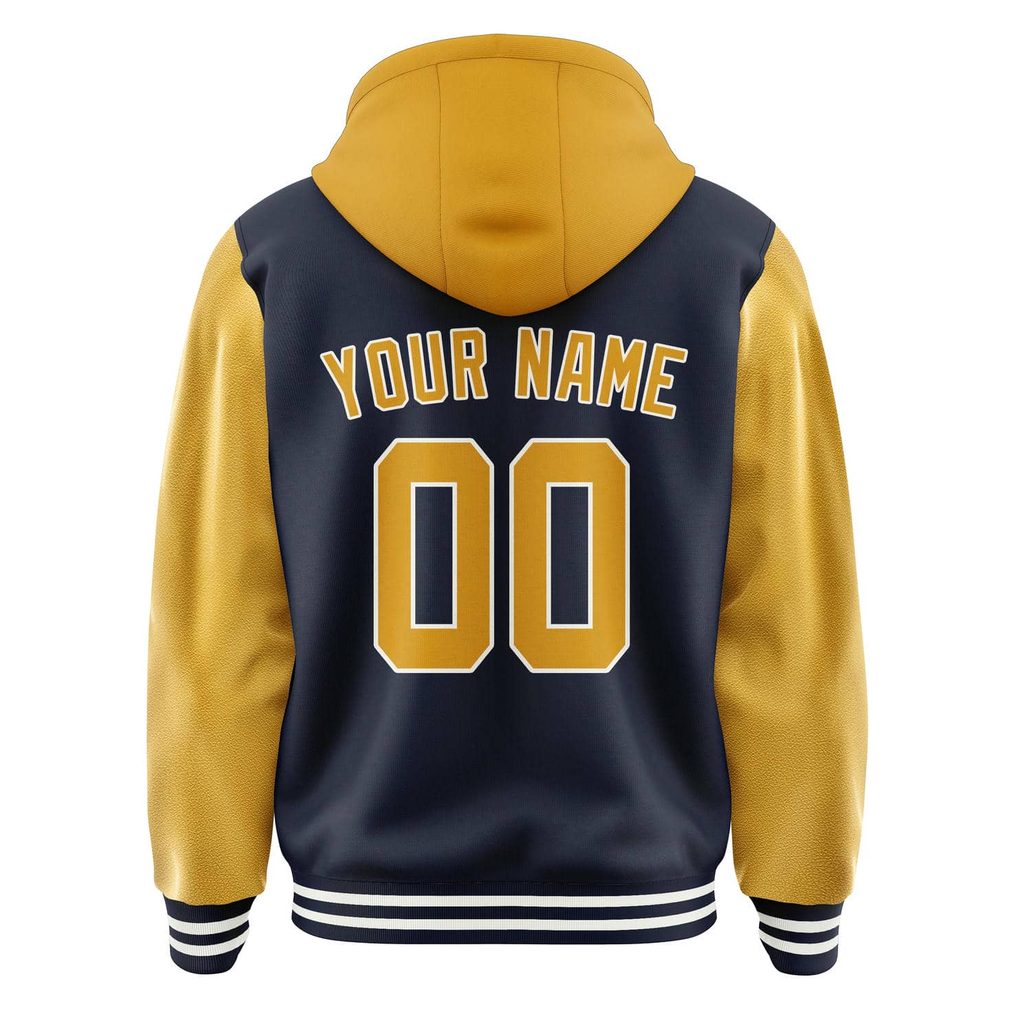 Maßgeschneidertes Stahlblau Gelb Jacke