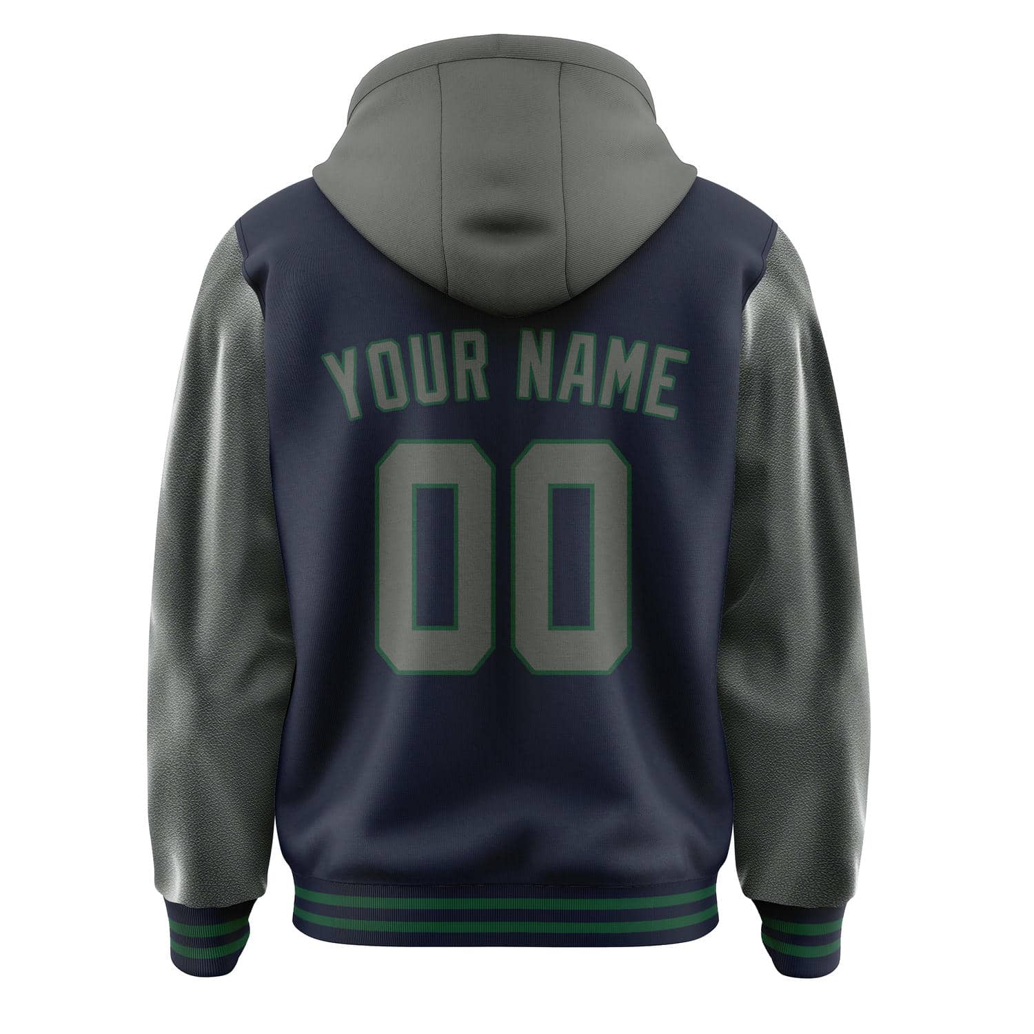 Maßgeschneidertes Stahlblau Dunkelgrau Jacke
