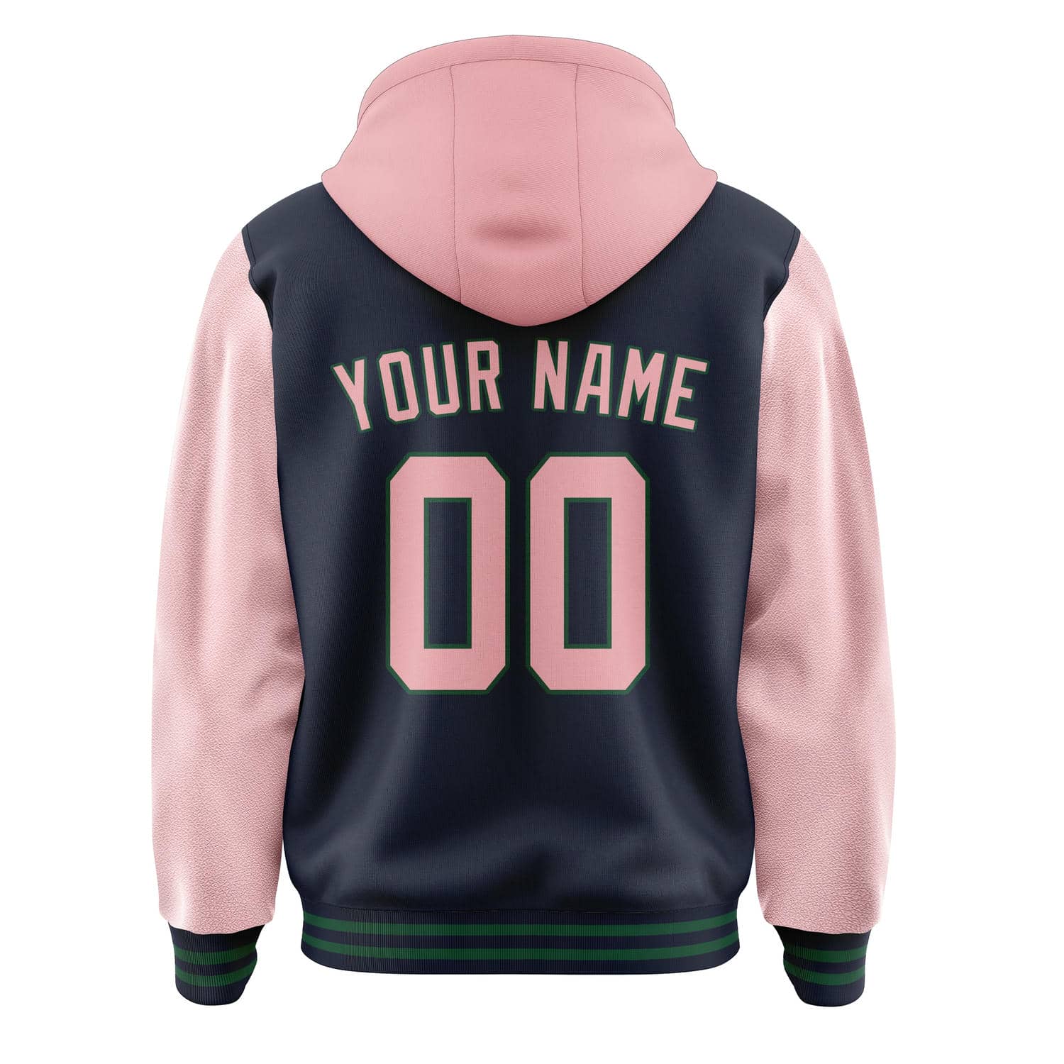 Maßgeschneidertes Stahlblau Rosa Jacke