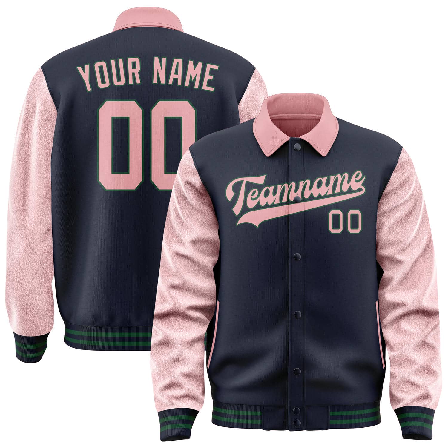 Maßgeschneidertes Stahlblau Rosa Jacke JA111121110517212117