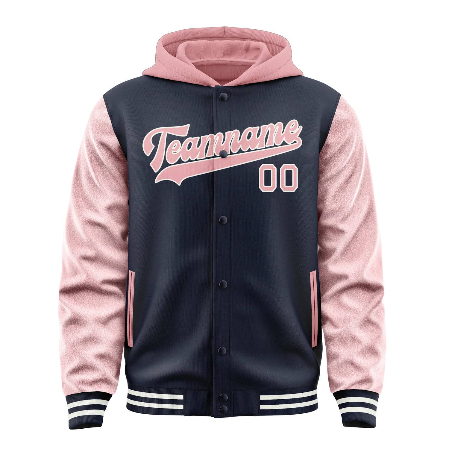 Maßgeschneidertes Stahlblau Rosa Jacke