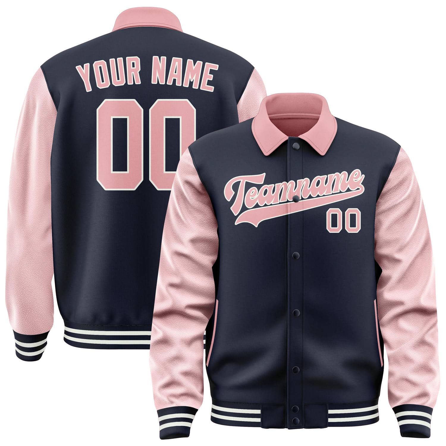 Maßgeschneidertes Stahlblau Rosa Jacke JA111121111818212118