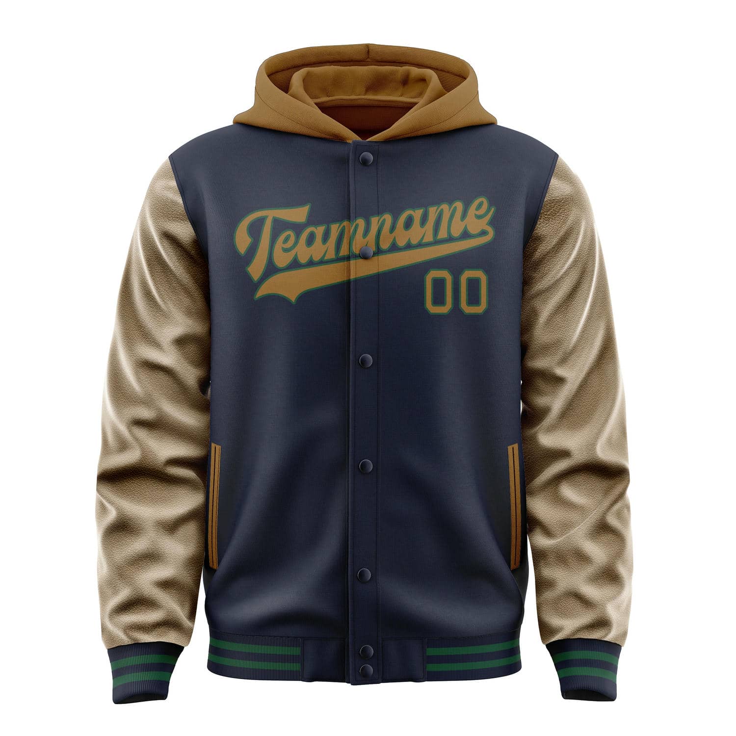 Maßgeschneidertes Stahlblau Khaki Jacke