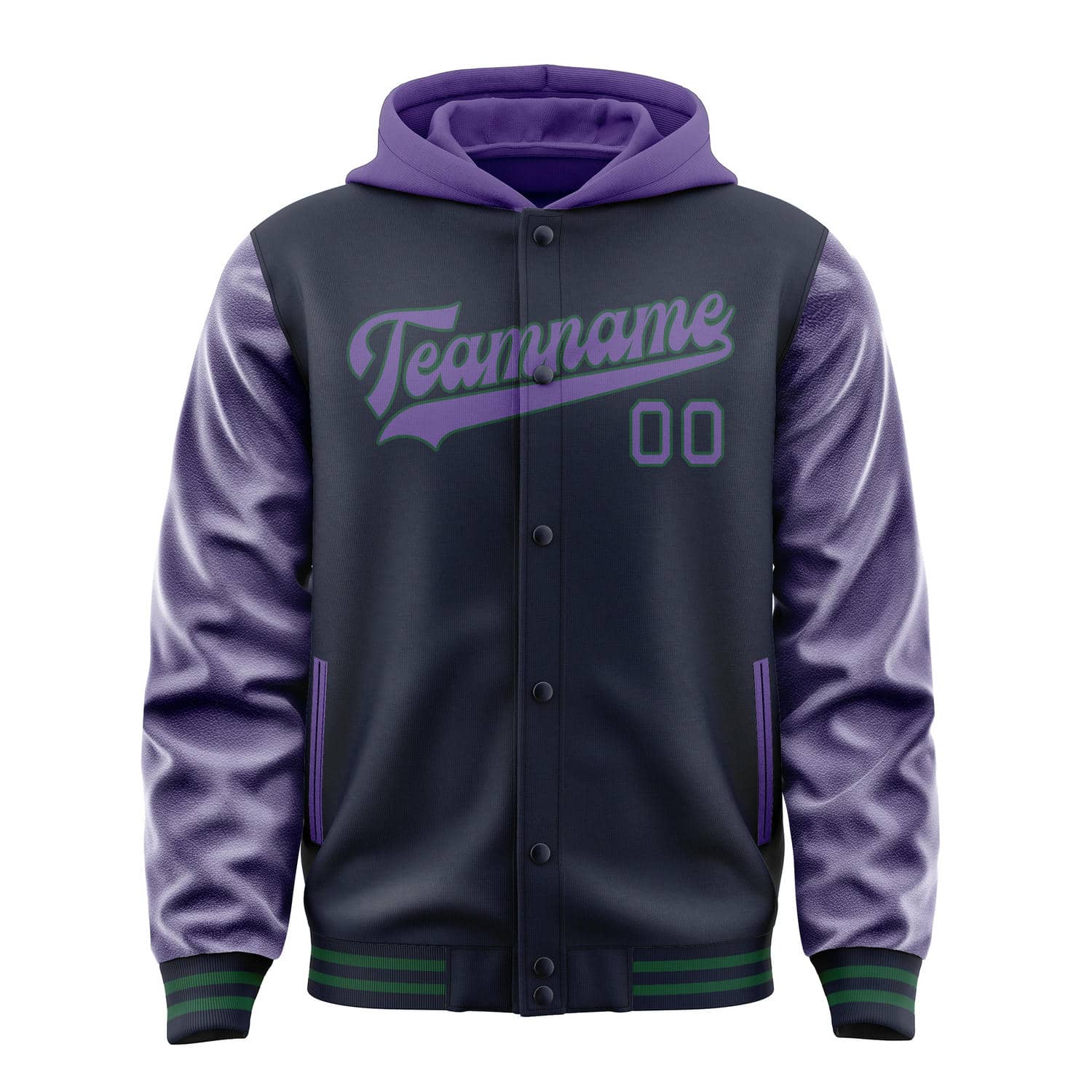 Maßgeschneidertes Stahlblau Lavendel Jacke