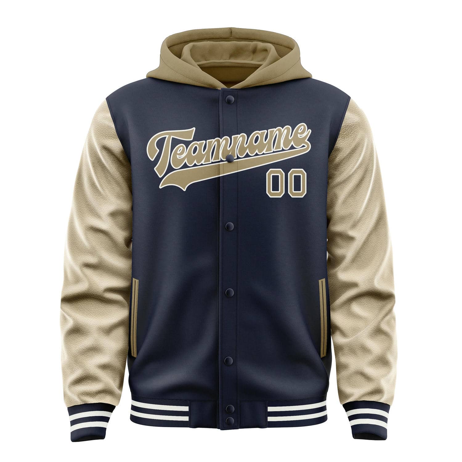 Maßgeschneidertes Stahlblau Hellkhaki Jacke