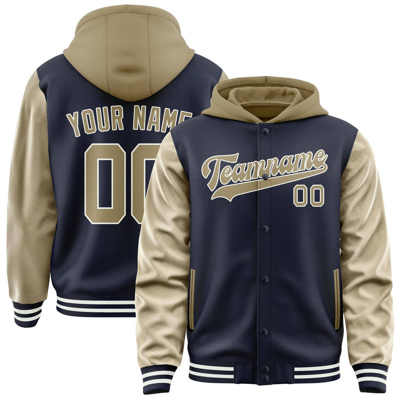 Maßgeschneidertes Stahlblau Hellkhaki Jacke JA111125111818252518