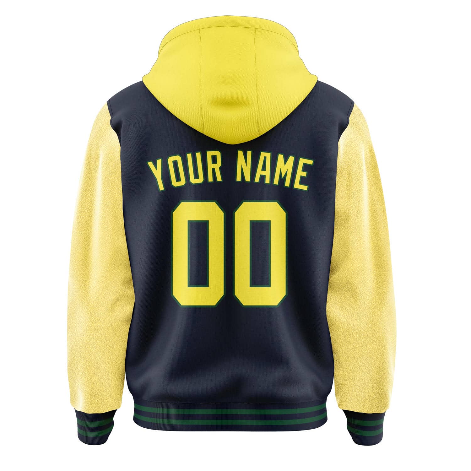 Maßgeschneidertes Stahlblau Blassgelb Jacke