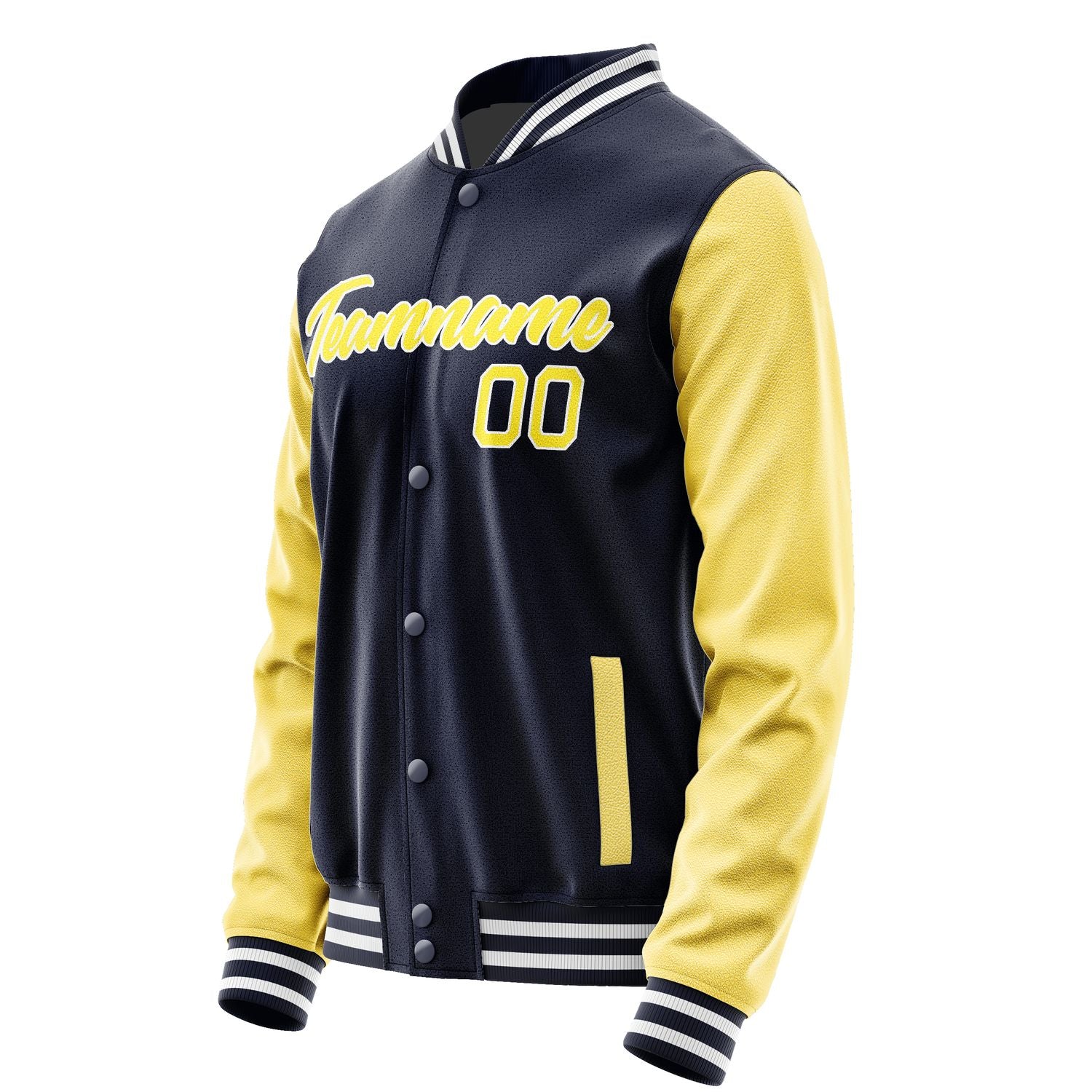 Maßgeschneidertes Stahlblau Blassgelb Jacke Ja1111261118B21826
