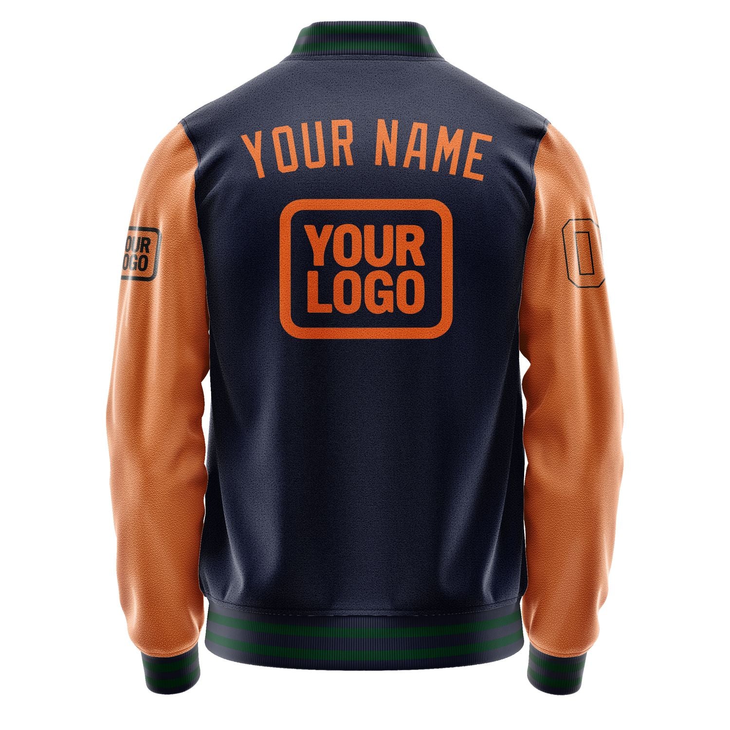Maßgeschneidertes Stahlblau Orange Jacke JA111128110517282817