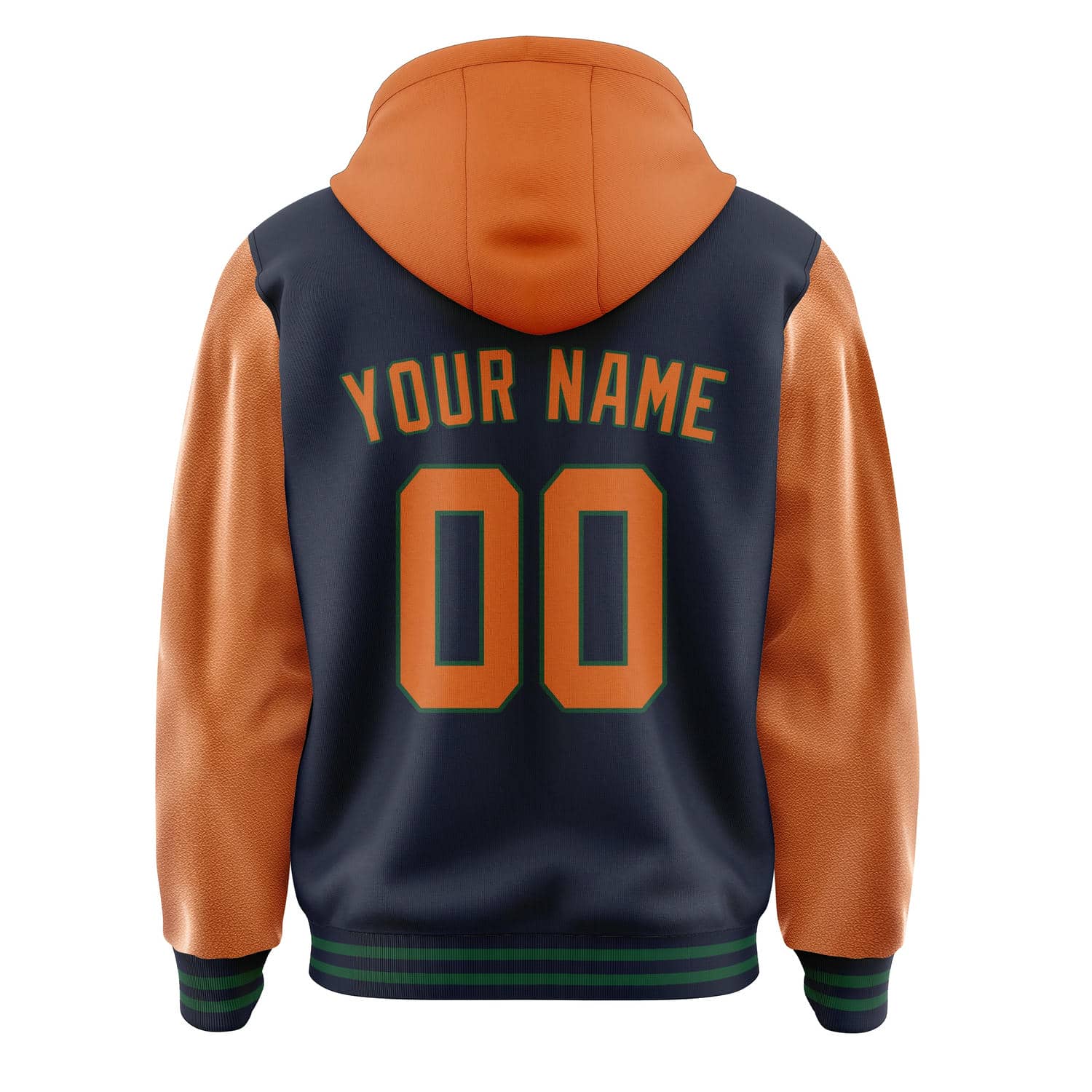 Maßgeschneidertes Stahlblau Orange Jacke