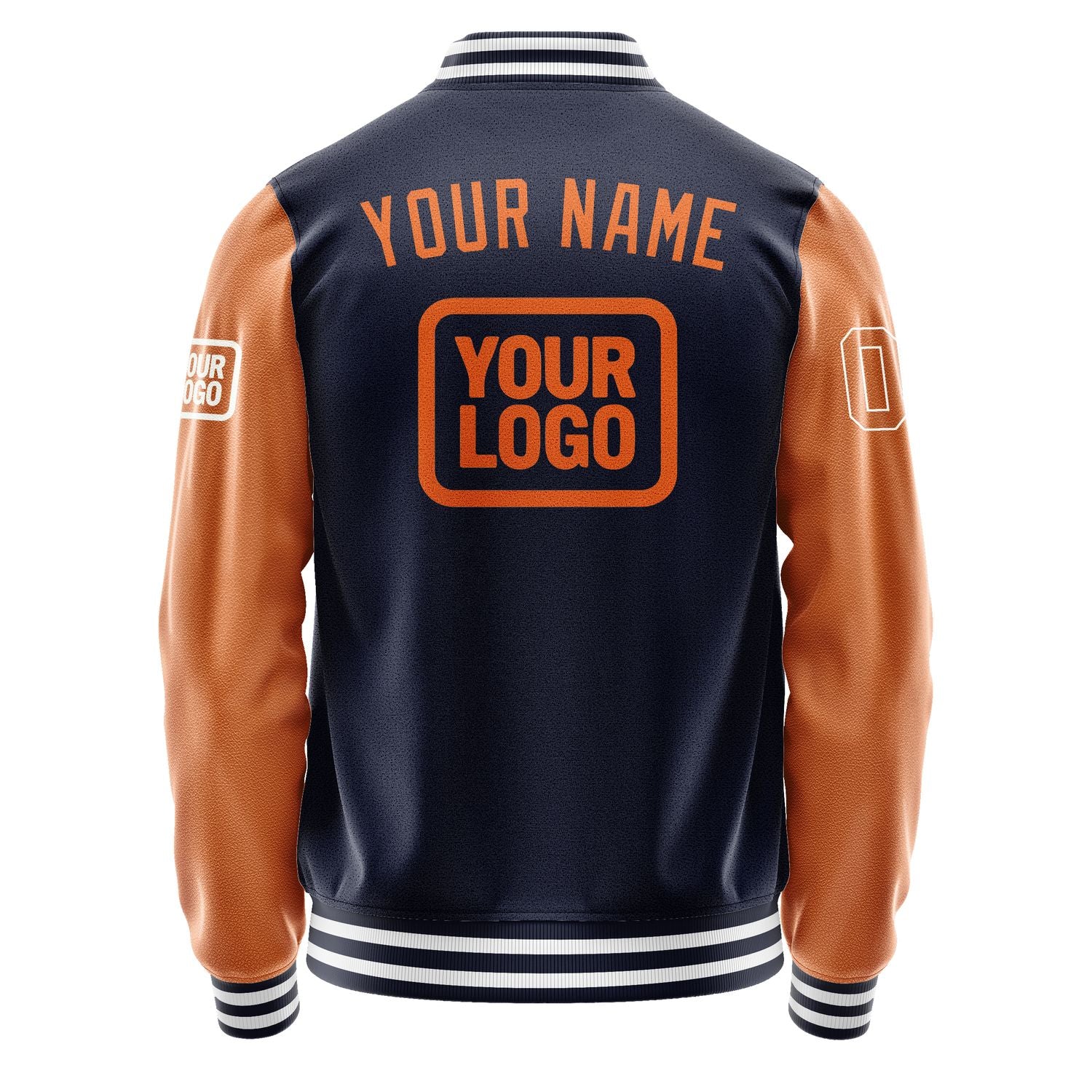 Maßgeschneidertes Stahlblau Orange Jacke JA111128111818282818