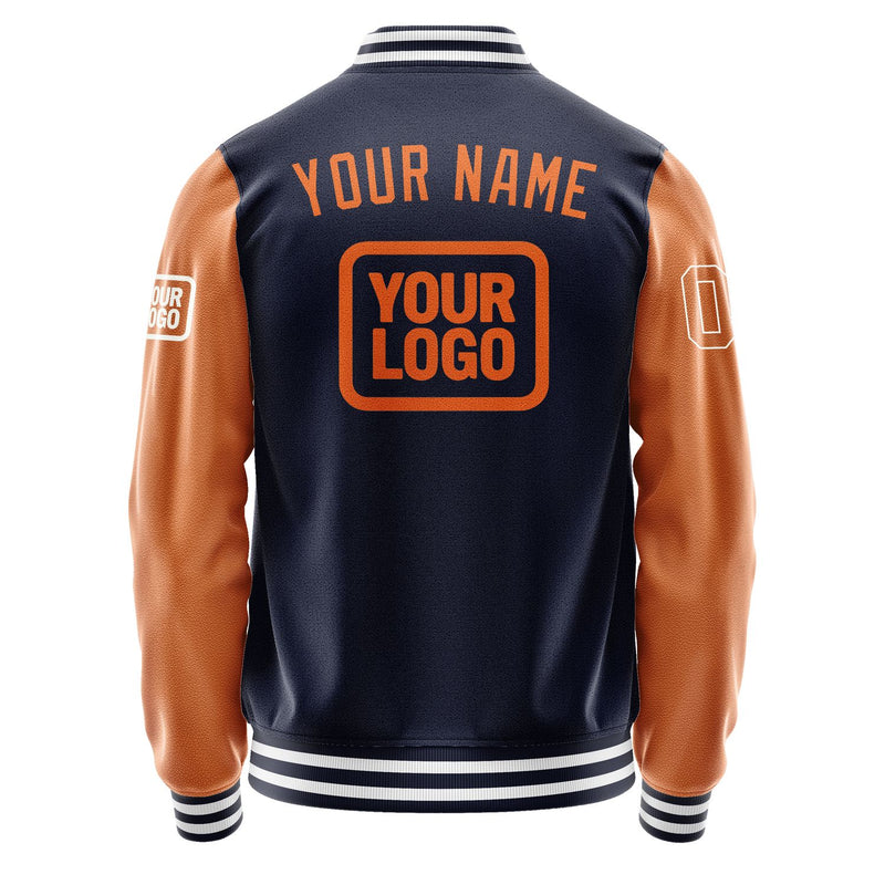 Maßgeschneidertes Stahlblau Orange Jacke JA111128111818282818