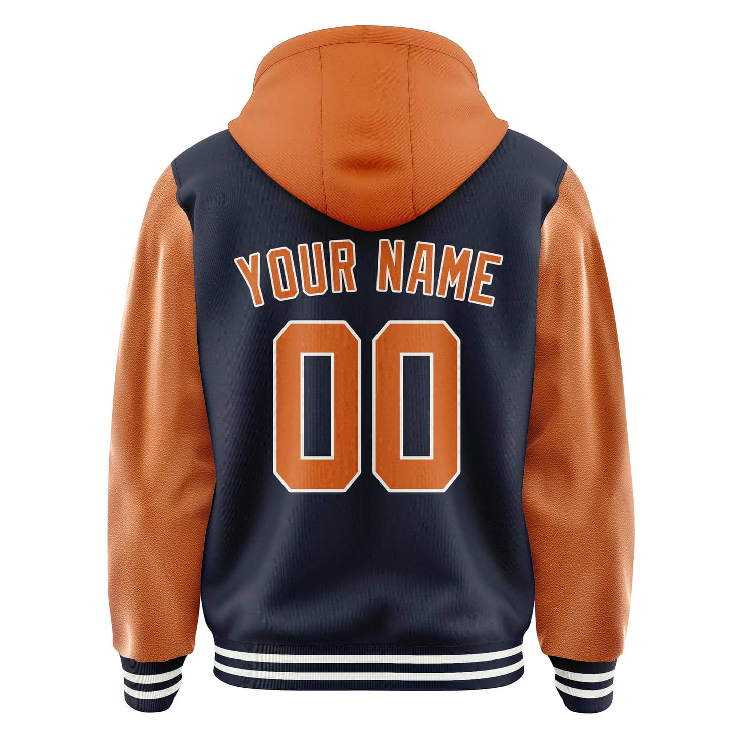 Maßgeschneidertes Stahlblau Orange Jacke