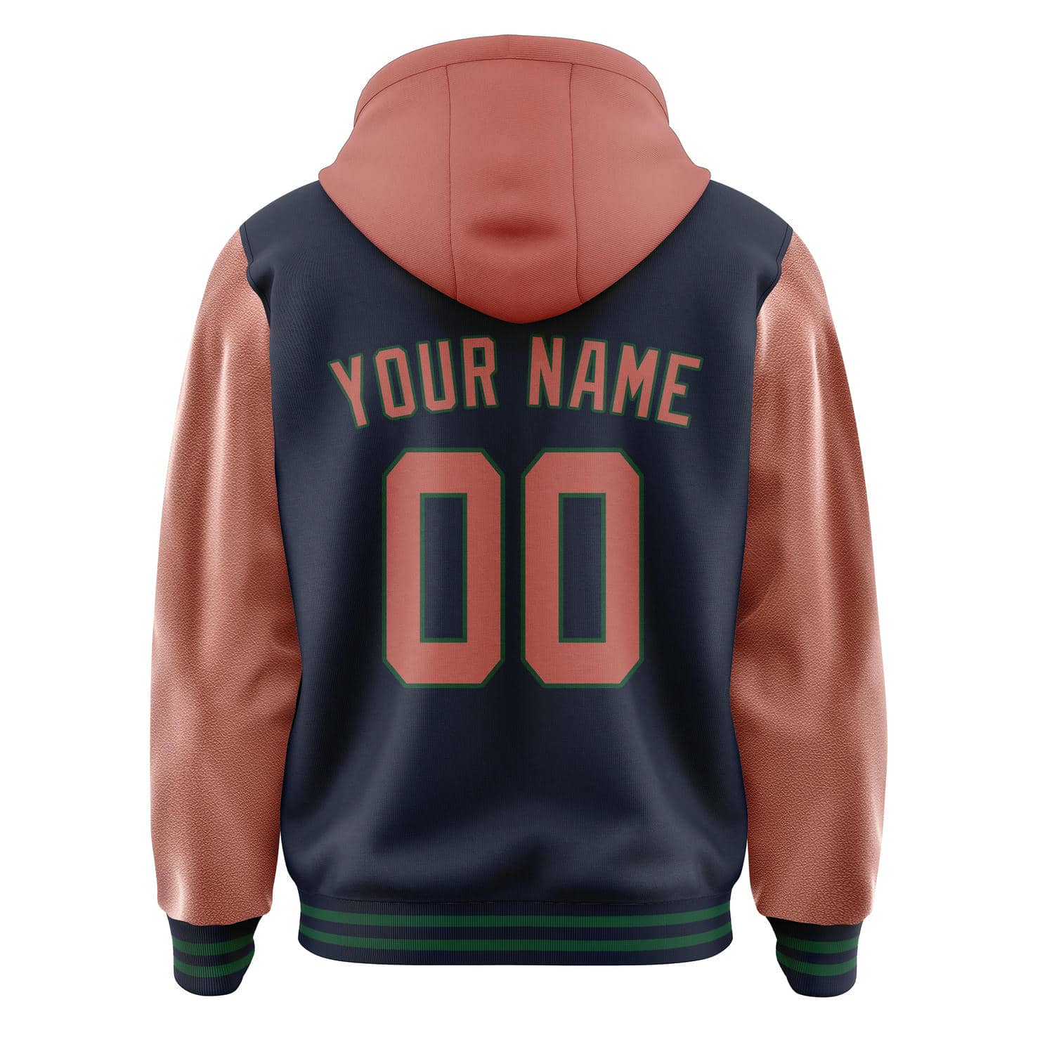 Maßgeschneidertes Stahlblau Kupferrose Jacke