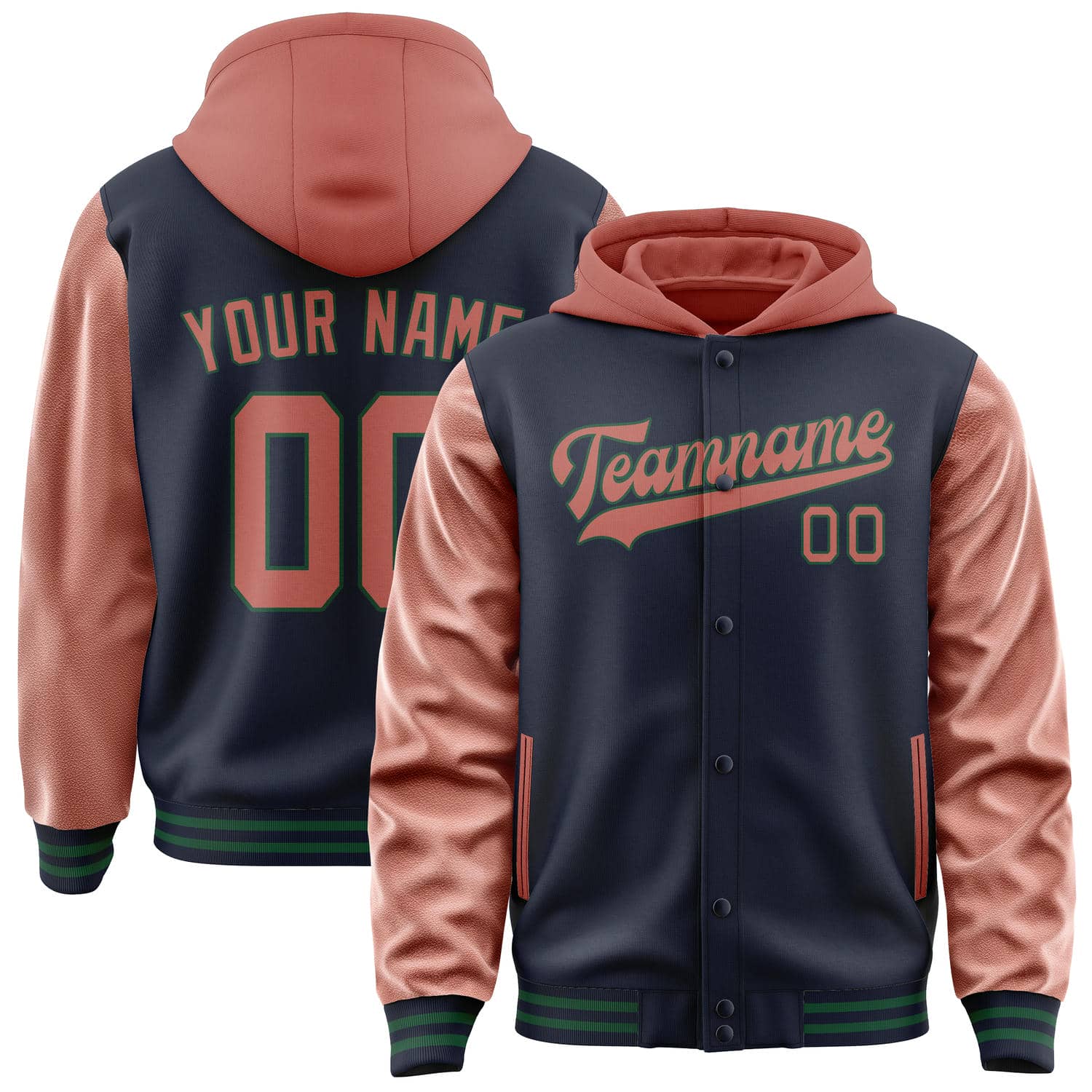 Maßgeschneidertes Stahlblau Kupferrose Jacke JA111129110517292917