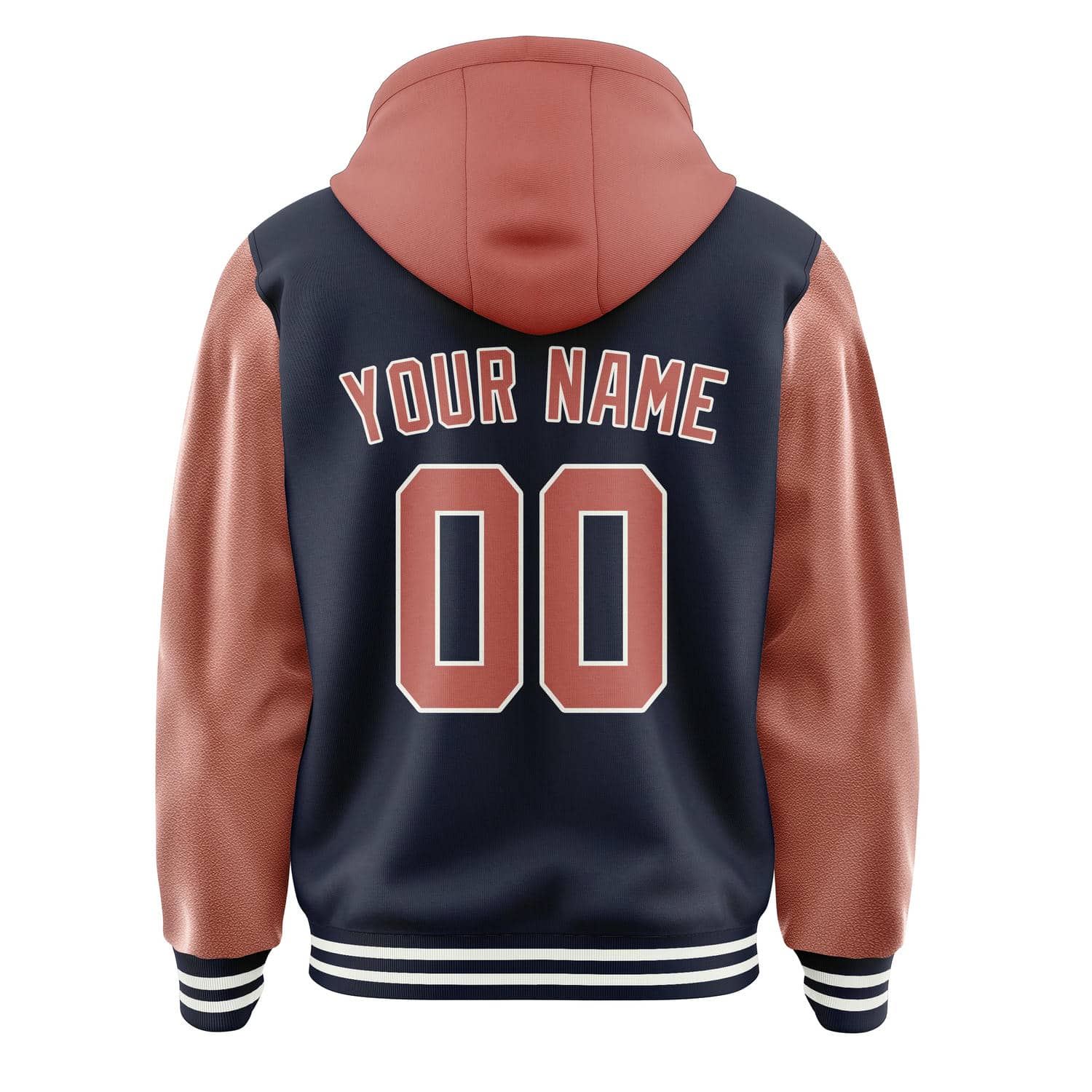 Maßgeschneidertes Stahlblau Kupferrose Jacke