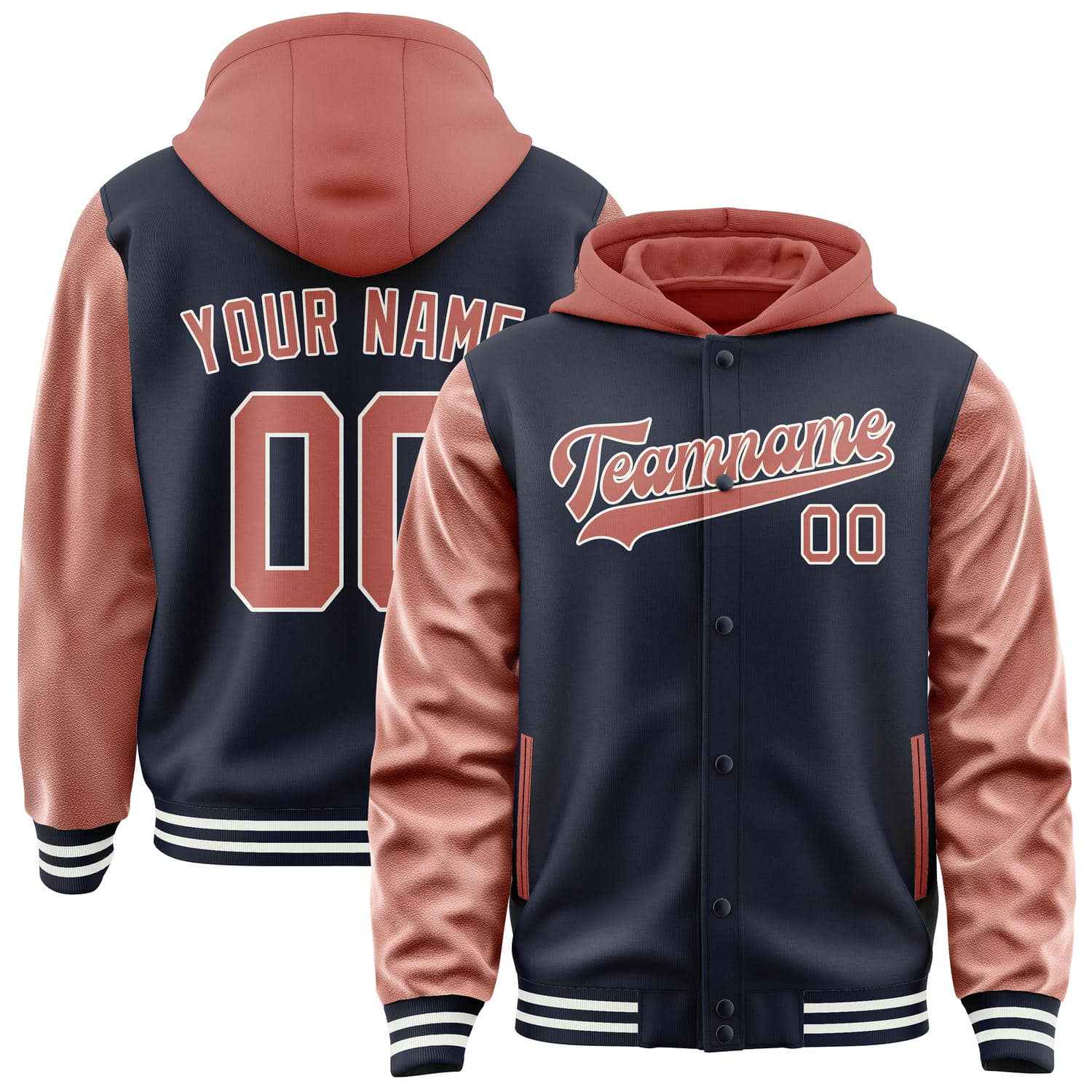 Maßgeschneidertes Stahlblau Kupferrose Jacke JA111129111818292918