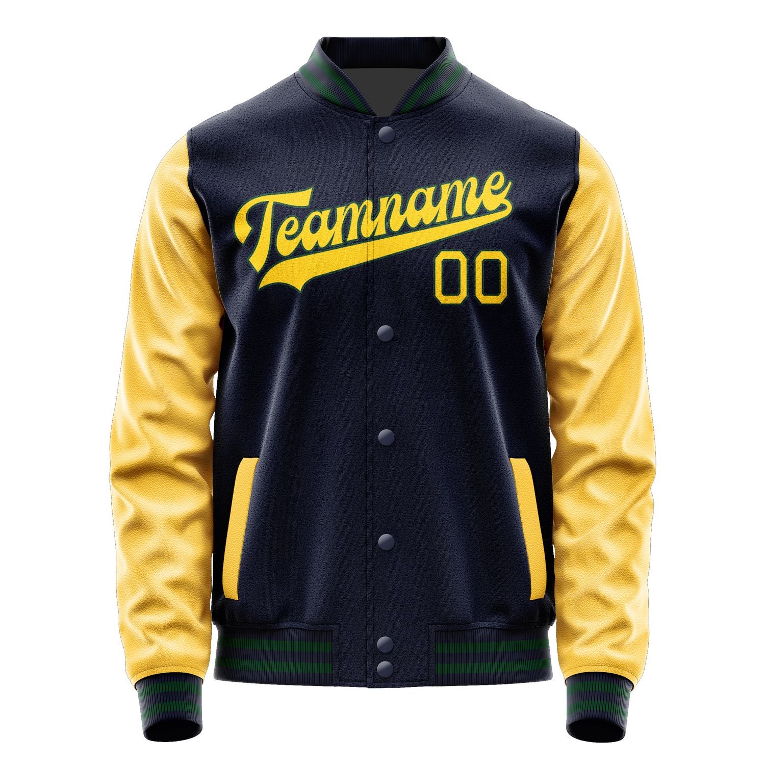 Maßgeschneidertes Stahlblau Gold Jacke JA1111301105B30530