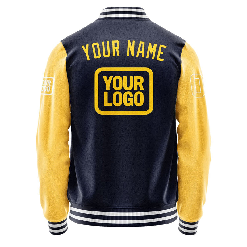 Maßgeschneidertes Stahlblau Gold Jacke JA111130111818303018