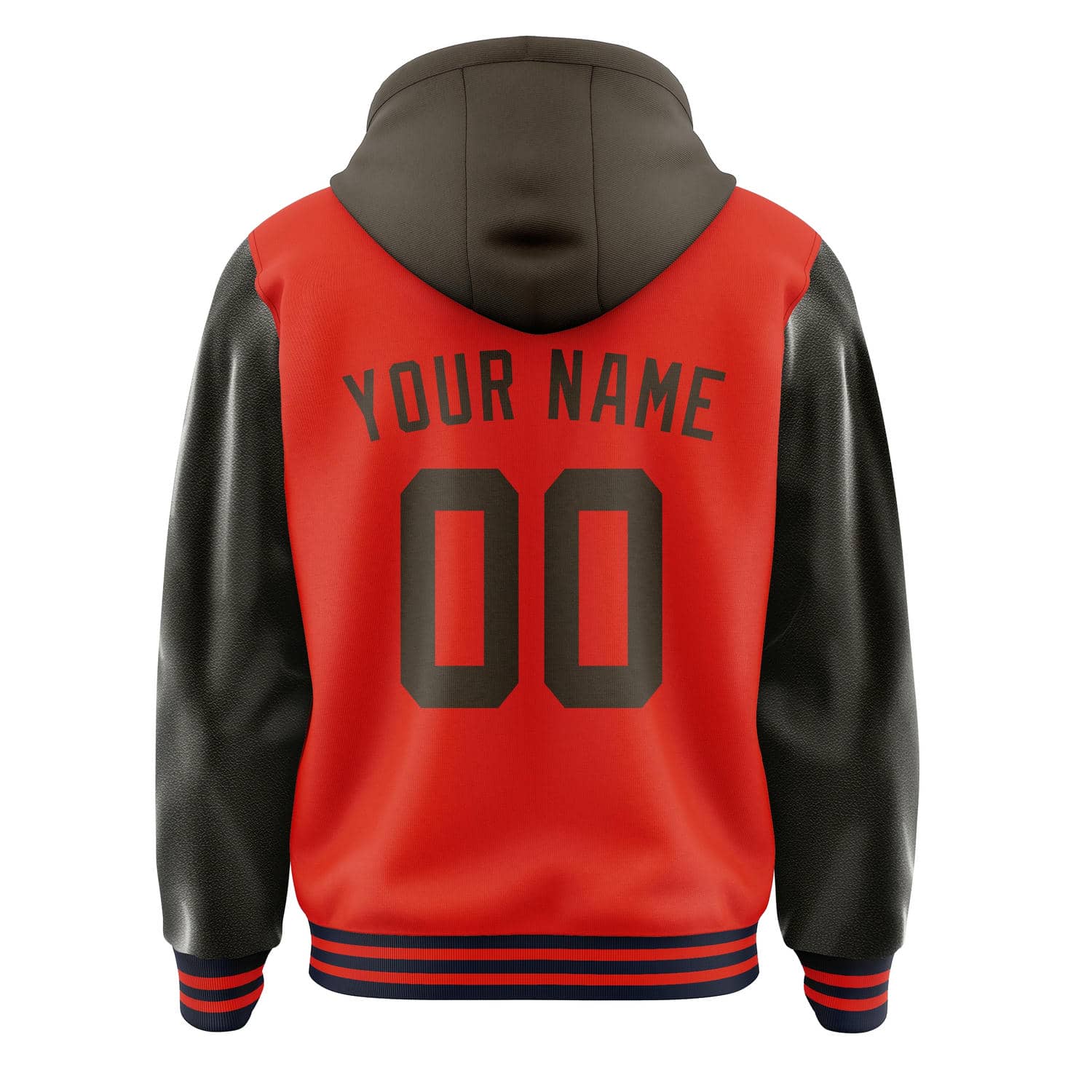 Maßgeschneidertes Orangerot Braun Jacke