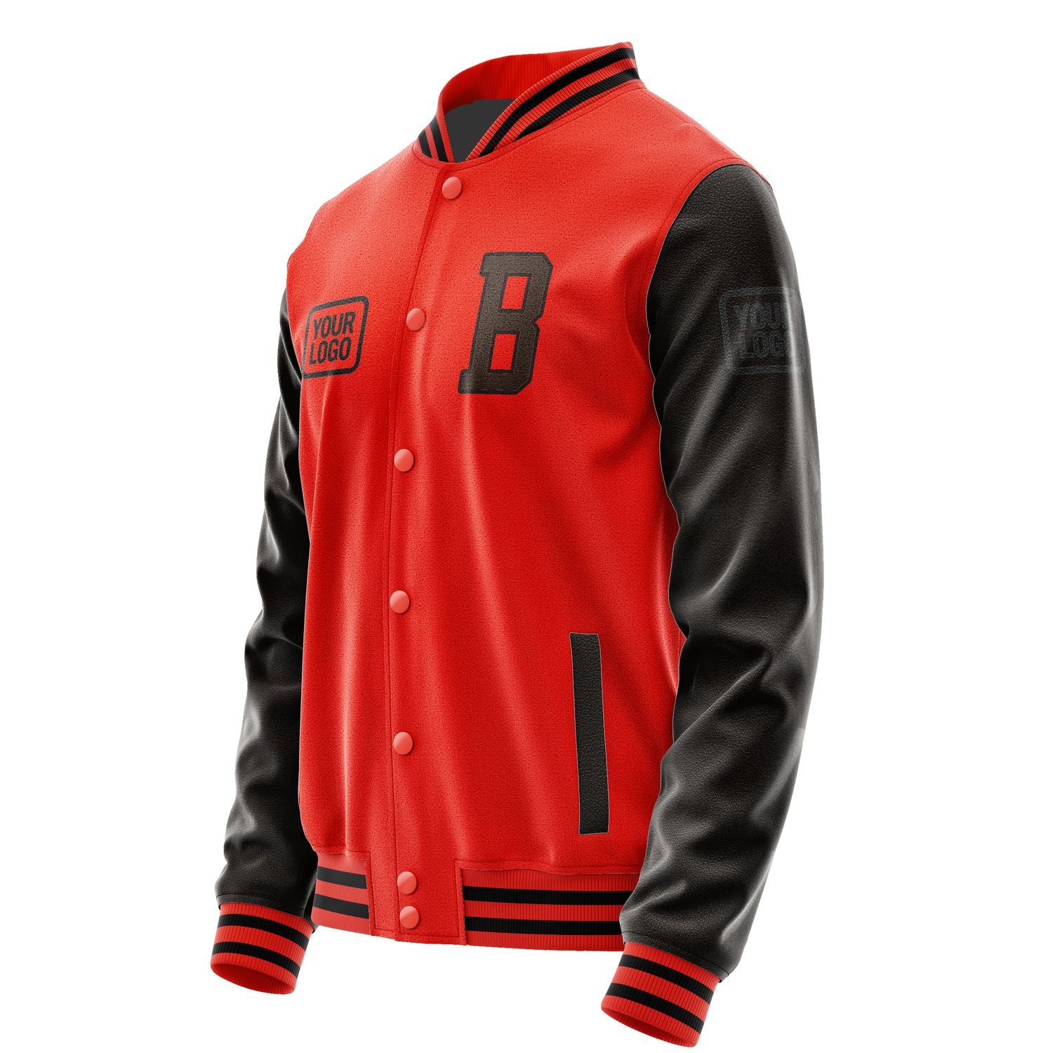 Maßgeschneidertes Orangerot Braun Jacke JA121201121717010117