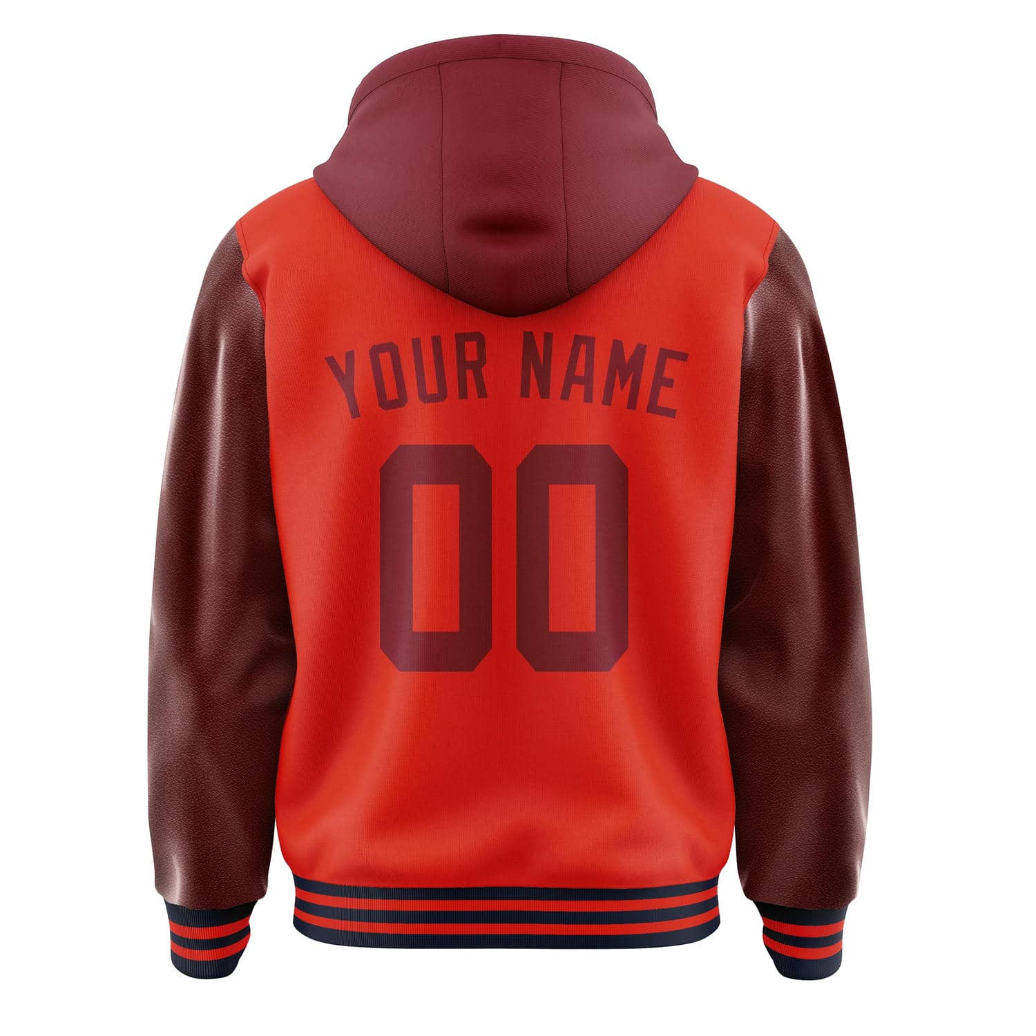 Maßgeschneidertes Orangerot Karmesinrot Jacke