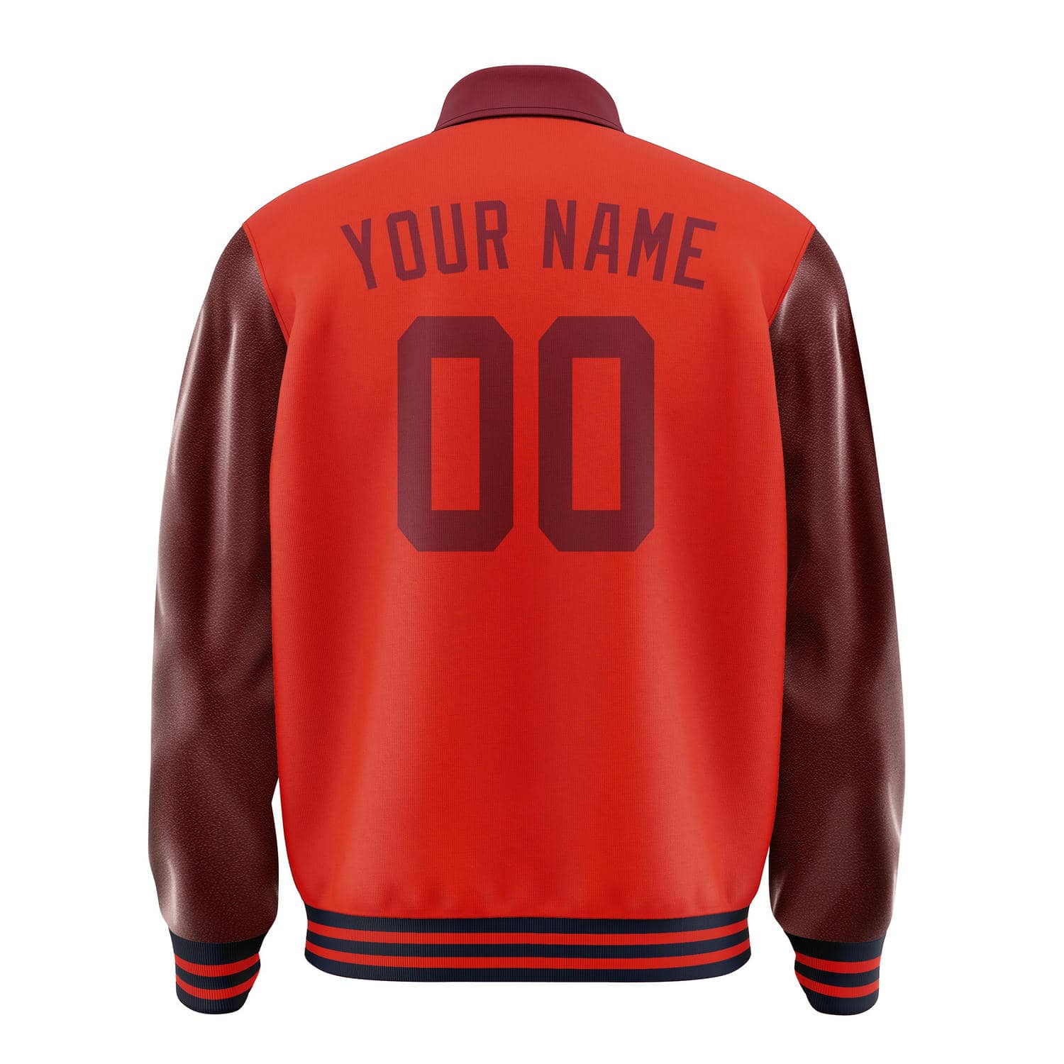 Maßgeschneidertes Orangerot Karmesinrot Jacke