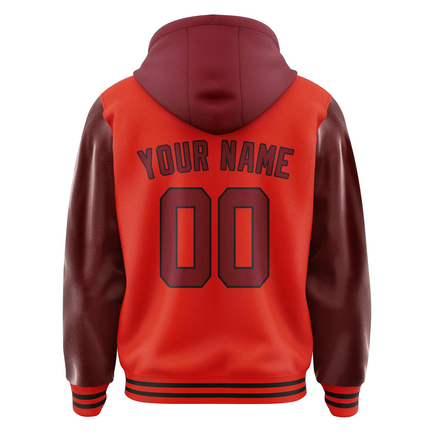 Maßgeschneidertes Orangerot Karmesinrot Jacke